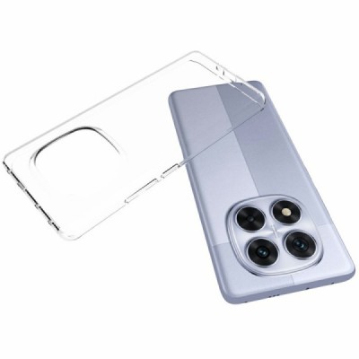 Твердый силиконовый чехол (ТПУ) для Xiaomi Redmi Note 14 Pro (Pro+) 5G (Poco X7 5G), прозрачный | Vacins.lv