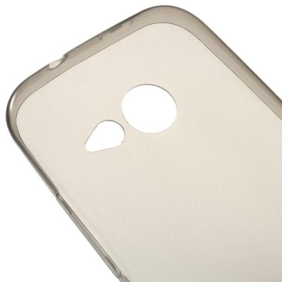 HTC One Mini 2 dzidrs (caurspīdīgs) cieta silikona TPU pasaulē planākais pelēks futrālis / Vacins.lv