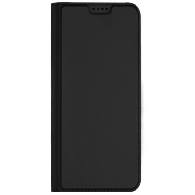 Samsung Galaxy S25 "Dux Ducis" Skin sērijas melns ādas atvērams maciņš | Vacins.lv