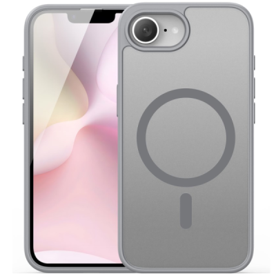 "DUX DUCIS" Yind MagSafe твердый силиконовый матовый (ТПУ) чехол - серый (iPhone 17e / 16e)