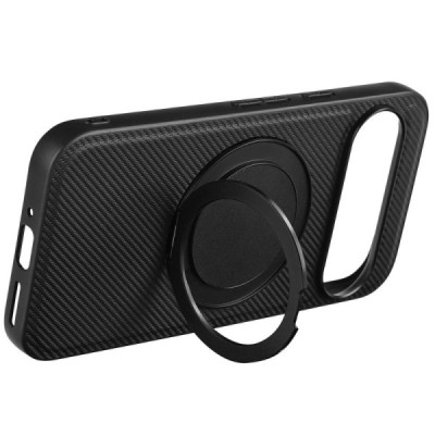 Google Pixel 9 Pro "ViLi" TCY Carbon MagSafe Kickstand чехол – черный | Vacins.lv