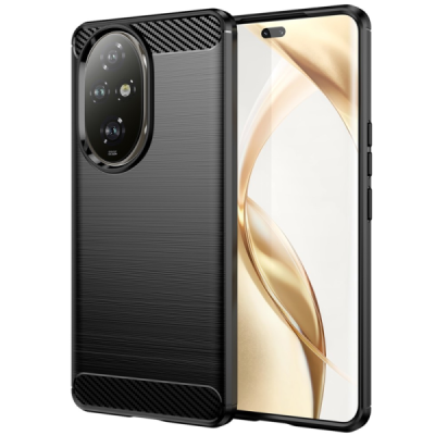 Honor 200 Pro 5G "Carbon" cieta silikona (TPU) melns apvalks | Vacins.lv