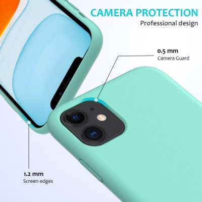 Apple iPhone 11 "Shell" твердый (TPU) силиконовый чехол - зелёный | Vacins.lv