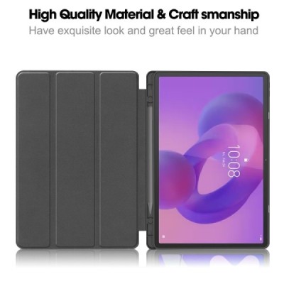 Lenovo Idea Tab Pro "Kasi" Stylus чёрный кожаный чехол - книжка с местом для стилуса | Vacins.lv