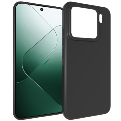 Xiaomi 15 cieta silikona (TPU) melns apvalks | Vacins.lv