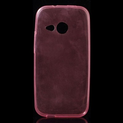 HTC One Mini 2 dzidrs (caurspīdīgs) cieta silikona TPU pasaulē planākais rozs futrālis / Vacins.lv