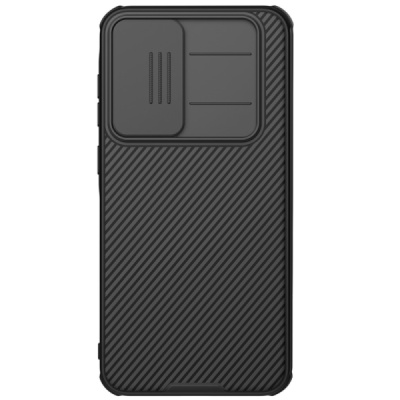 Samsung Galaxy A36 "Nillkin" CamShield Pro чёрный чехол с защитной крышкой для камеры | Vacins.lv