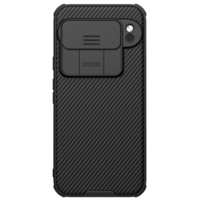 Google Pixel 9 Pro "Nillkin" CamShield Pro чёрный чехол с защитной крышкой для камеры | Vacins.lv