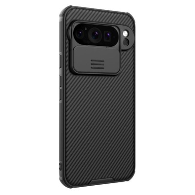 Google Pixel 9 Pro "Nillkin" CamShield Pro чёрный чехол с защитной крышкой для камеры | Vacins.lv