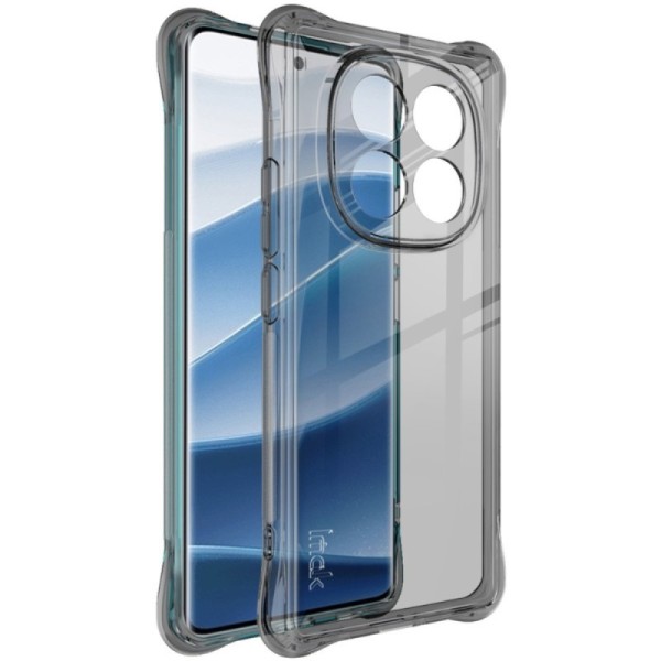 "Imak" pastiprinātas aizsardzības cieta silikona (TPU) airbag apvalks - pelēks (Redmi Note 14 Pro 5G / Note 14 Pro+ 5G / Poco