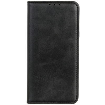 Samsung Galaxy A56 "Split" чёрный кожаный чехол-книжка | Vacins.lv