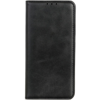 Samsung Galaxy A17 / A26 "Split" чёрный кожаный чехол-книжка | Vacins.lv