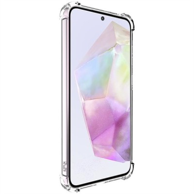 Samsung Galaxy A36 "Imak" усиленный твердый силиконовый TPU прозрачный чехол | Vacins.lv