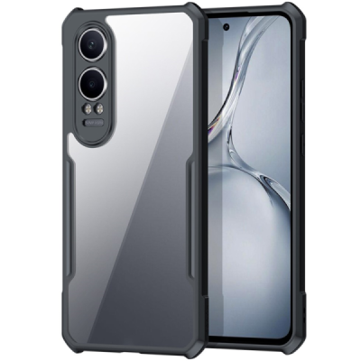 OnePlus Nord CE4 Lite 5G "XUNDD" dzidrs apmales melnā krāsā cieta silikona (TPU) akrils apvalks | Vacins.lv