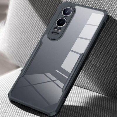 OnePlus Nord CE4 Lite 5G "XUNDD" dzidrs apmales melnā krāsā cieta silikona (TPU) akrils apvalks | Vacins.lv