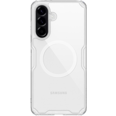 Samsung Galaxy A56 "Nillkin" Nature TPU Pro Magnetic MagSafe dzidrs, caurspīdīgs cieta silikona apvalks | vacins.lv