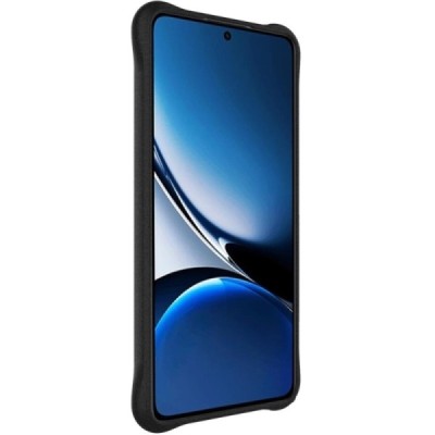 Poco X7 Pro 5G, Redmi Turbo 4 5G "Imak" усиленный твердый силиконовый матовый чехол TPU - чёрный | Vacins.lv