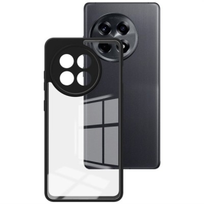 OnePlus 13R 5G (Ace 5) "Imak" твердый силиконовый (TPU) прозрачный (с черной рамкой) чехол | Vacins.lv