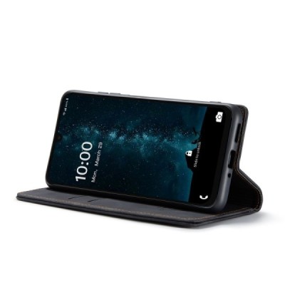 Samsung Galaxy A26 CaseMe Retro открываемый, Чёрного цвета, кожаный чехол – книжка | Vacins.lv