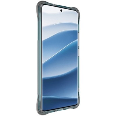 Xiaomi Redmi Note 14 Pro+ 5G "Imak" усиленный твердый силиконовый TPU airbag серый чехол | Vacins.lv