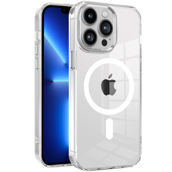 "Tubi" MagSafe Твердое силиконовый (ТПУ) чехол — прозрачный (iPhone 15 Pro)