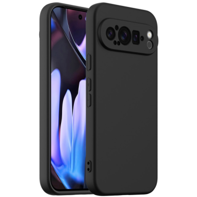 Google Pixel 9 Pro XL "Shell" MagSafe cieta silikona (TPU) melns apvalks | vacins.lv