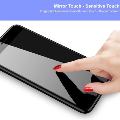 Samsung Galaxy A56 / A36 "IMAK" Tempered Glass усиленная защита, черное защитное стекло с полным покрытием | Vacins.lv