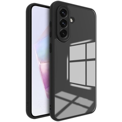 Samsung Galaxy A56 "Imak" cieta silikona (TPU) dzidrs (apmāles melnā) apvalks | vacins.lv