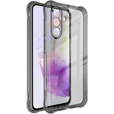 Samsung Galaxy A56 "Imak" усиленный твердый силиконовый TPU airbag серый чехол | Vacins.lv