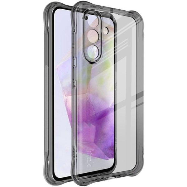 "Imak" pastiprinātas aizsardzības cieta silikona (TPU) airbag apvalks - pelēks (Galaxy A56)