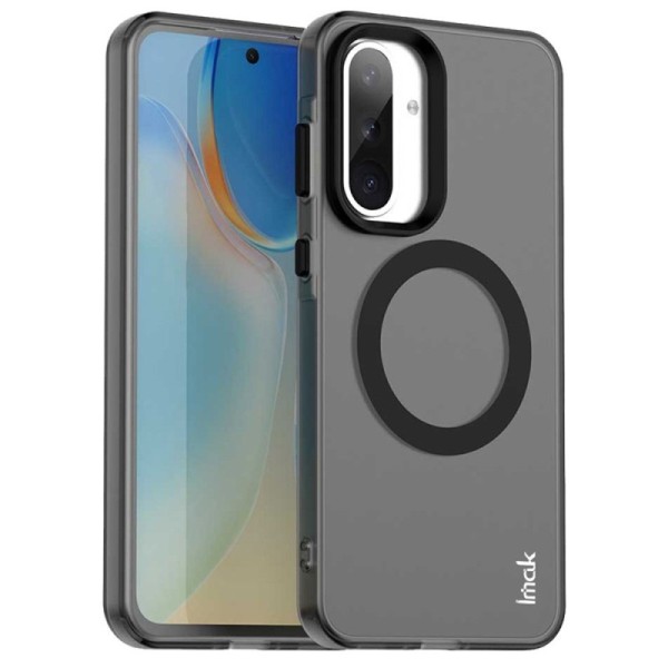 "IMAK" Candy MagSafe твердый силиконовый матовый (ТПУ) чехол - чёрный (Galaxy A56 / A36)