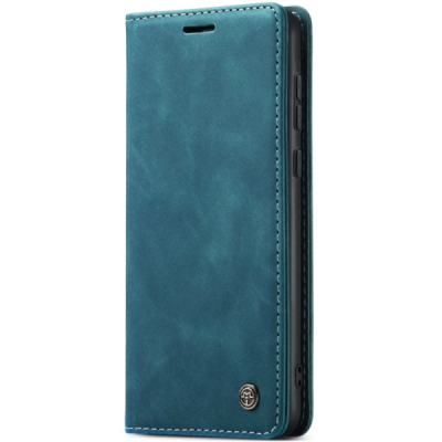 Samsung Galaxy A36 CaseMe Retro solīds atvēramais ādas zaļš maciņš - maks | Vacins.lv