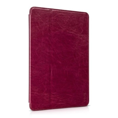 Greznais „HOCO“ Retro sērijas ādas atvērams sarkans Apple iPad Air 2 futrālis / Vacins.lv