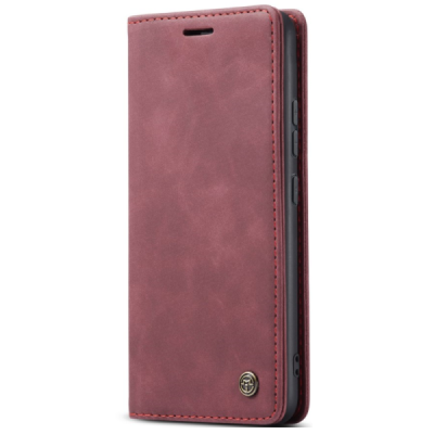 Xiaomi Redmi Note 14 Pro (Pro+) 5G (Poco X7 5G) CaseMe Retro solīds atvēramais ādas bordo maciņš - maks | Vacins.lv