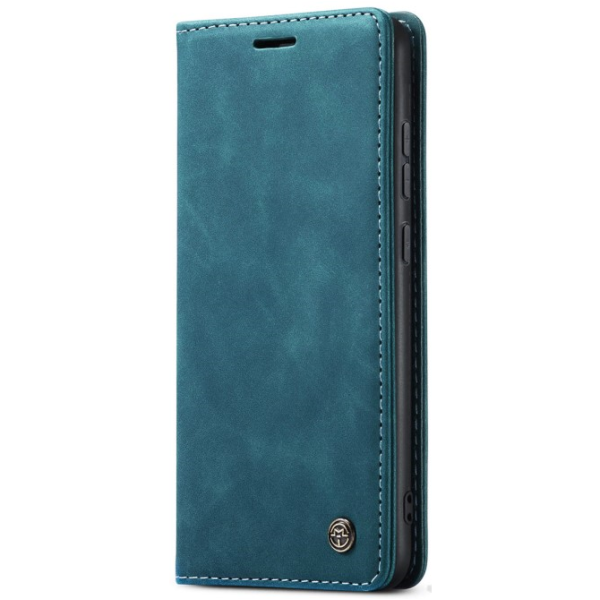 "CaseMe" Retro solīds atvēramais ādas maciņš - zaļš (Redmi Note 14 Pro 4G)