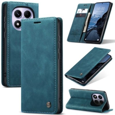 Xiaomi Redmi Note 14 Pro 4G CaseMe Retro solīds atvēramais ādas zaļš maciņš - maks | Vacins.lv