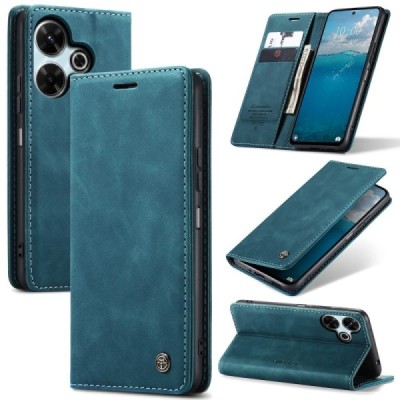 Xiaomi Redmi 13, Poco M6 4G, Redmi Note 13R 5G CaseMe Retro открываемый, зелёный, кожаный чехол – книжка | Vacins.lv