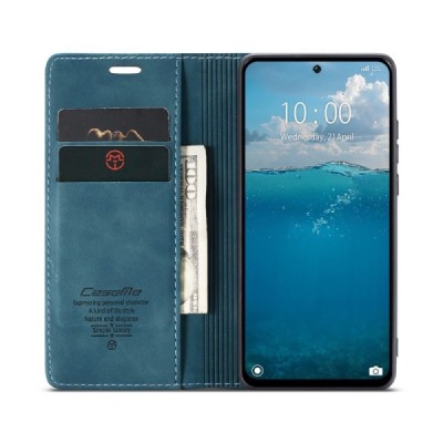 Xiaomi Redmi 13, Poco M6 4G, Redmi Note 13R 5G CaseMe Retro открываемый, зелёный, кожаный чехол – книжка | Vacins.lv
