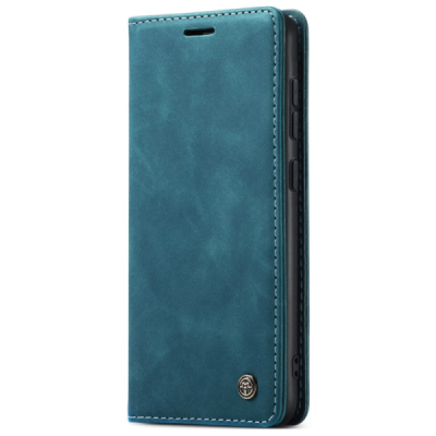 Samsung Galaxy S24+ / S25+ CaseMe Retro solīds atvēramais ādas zaļš maciņš - maks | Vacins.lv