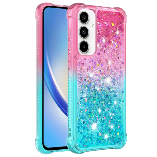 "Yibo" Shine чехол из твердого силикона (TPU) - розовый/синий (Galaxy A36)