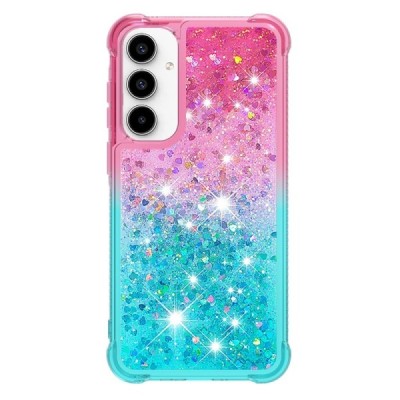 Samsung Galaxy A36 "Yibo" Shine чехол из твердого силикона (TPU) - розовый/синий | Vacins.lv