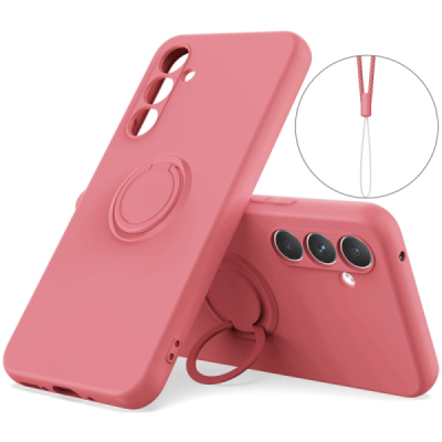 Samsung Galaxy A35 „Ring“ Kickstand (TPU) sarkans apvalks | Vacins.lv