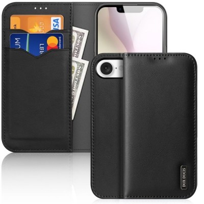 „Dux Ducis“ Hivo чехол-книжка - чёрный (iPhone 17e / 16e)