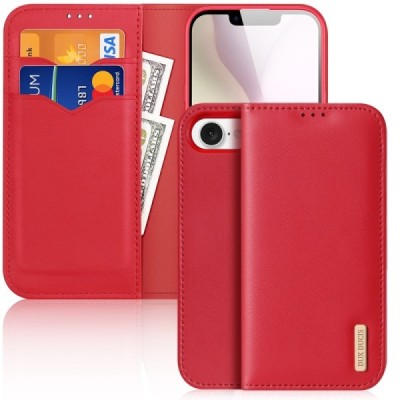 „Dux Ducis“ Hivo чехол-книжка - красный (iPhone 17e / 16e)