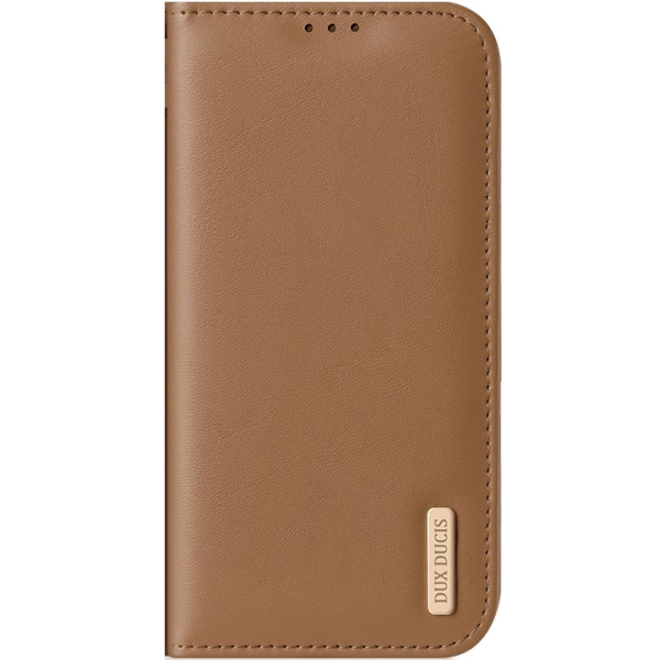 „Dux Ducis“ Hivo чехол-книжка - коричневый (iPhone 17e / 16e)