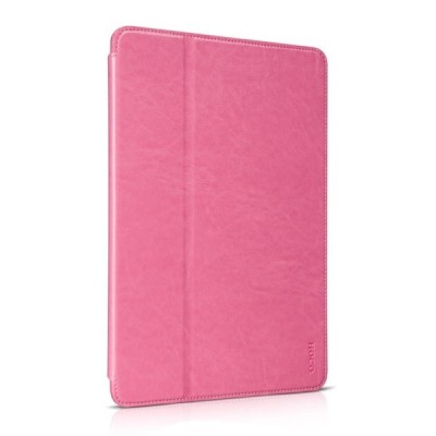 Greznais „HOCO“ Retro sērijas ādas atvērams rozs Apple iPad Air 2 futrālis / Vacins.lv