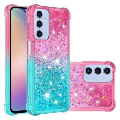 Samsung Galaxy A26 "Yibo" Shine чехол из твердого силикона (TPU) - розовый/синий | Vacins.lv