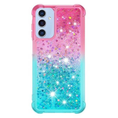 Samsung Galaxy A26 "Yibo" Shine чехол из твердого силикона (TPU) - розовый/синий | Vacins.lv