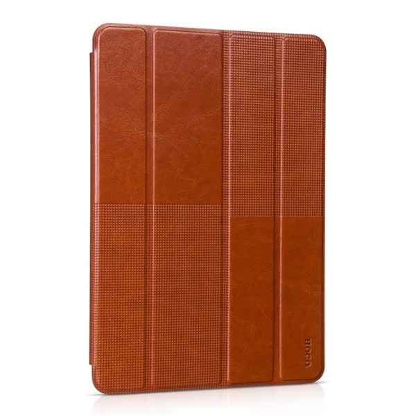 „HOCO“ Crystal Fashion atvēramais ādas futrālis - brūns (iPad Air 2)