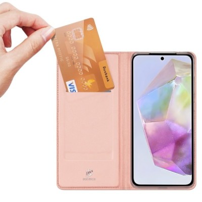 Samsung Galaxy A56 / A36 "Dux Ducis" Skin розовый открываемый цвета чехол - книжка | Vacins.lv